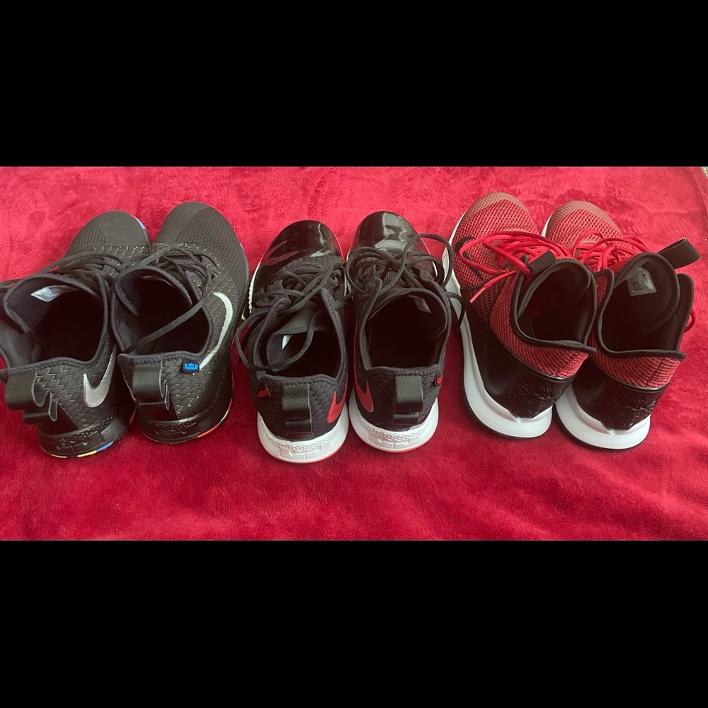 3 pair of Lebrons size 14 for $120